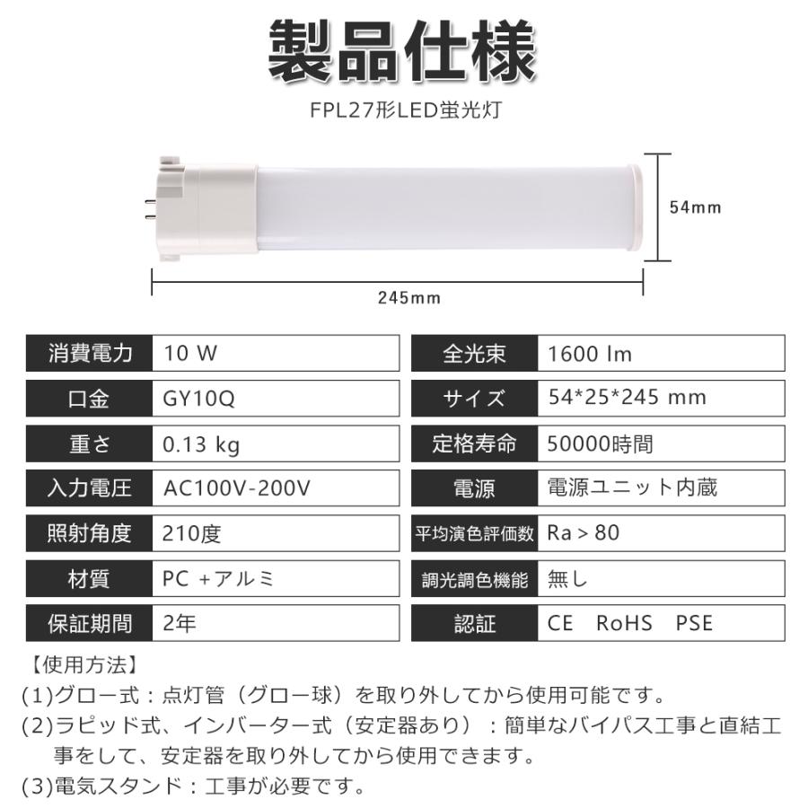 FPL27EXD LED FPL27EX-D LED化 FPL27EX コンパクト形蛍光灯 10W