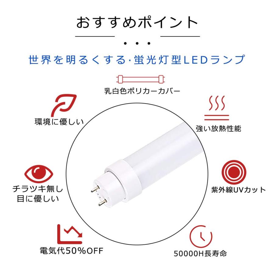 話題の最新アイテム 直管型LED蛍光灯 30W形 630mm グロー式工事不要 LED 蛍光灯 T10 G13口金 消費電力15W 30W形相当 FL30 交換用直管LEDランプ 両側給電 高輝度 50本セット