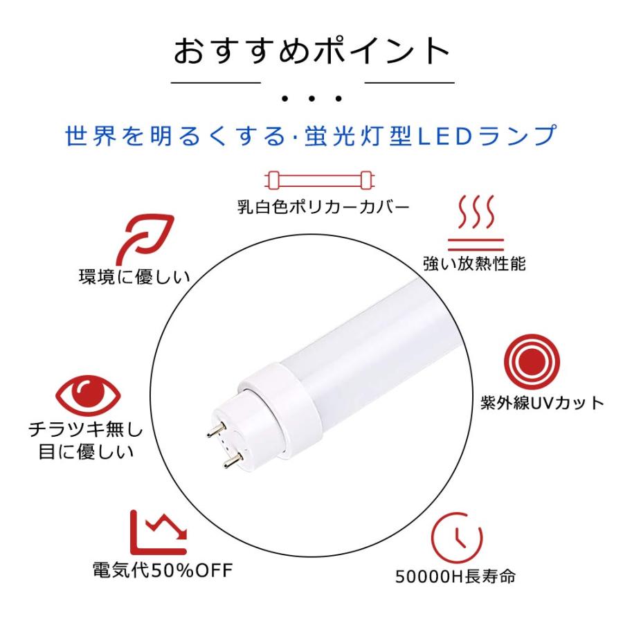 直管型LED蛍光灯 40W形 120cm グロー式工事不要 LED 蛍光灯 T10 直管型LED蛍光灯 40W形 120cm グロー式工事不要 LED 蛍光灯 T10
