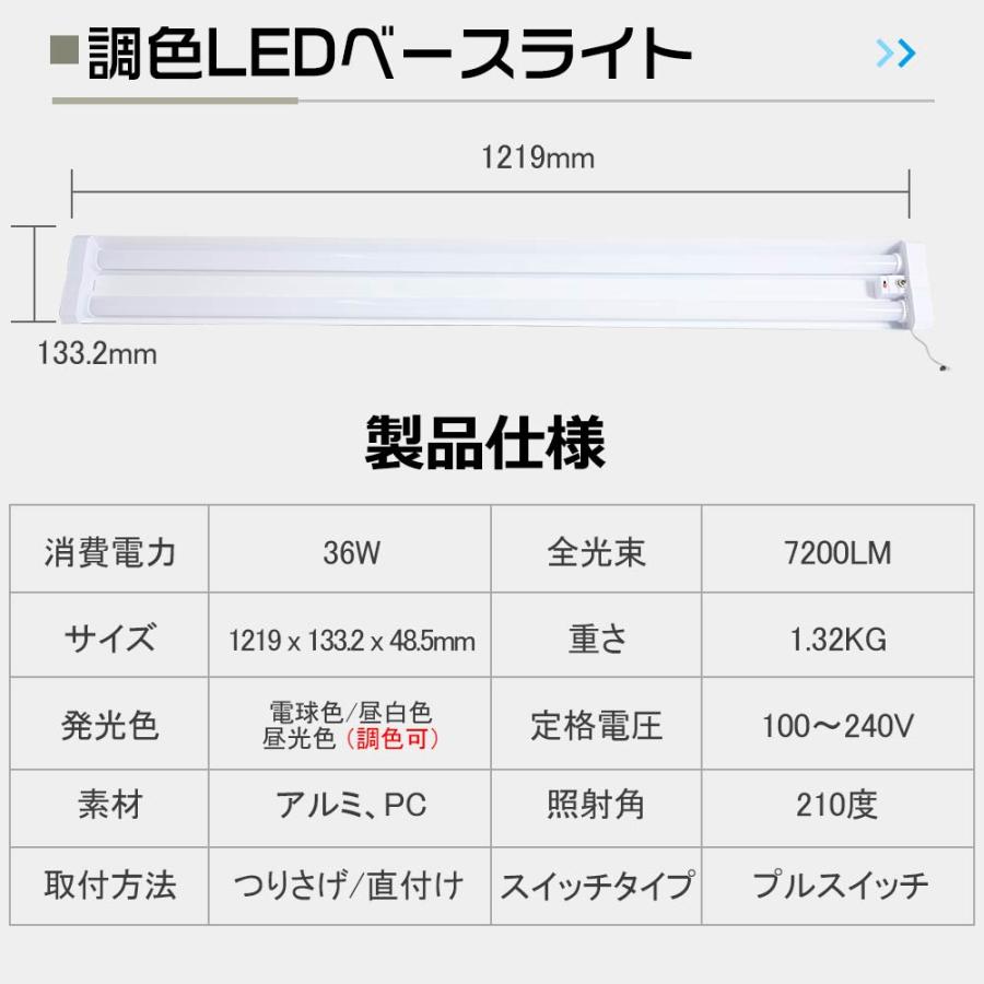 LEDベースライト 器具一体型 40W形 高輝度 2灯相当 つり下げ/直 LEDベースライト 器具一体型 40W形 高輝度 2灯相当 つり下げ/直