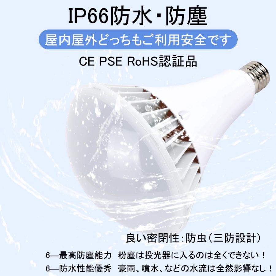 【省エネ ip66 二年保証】 ledバラストレス水銀灯 PAR65 100W 1000w相当  ledランプ ビーム電球 LED 大型 ip66防水 従来 密閉型器具対応 トップクラスの明るくさ｜awagras02｜07