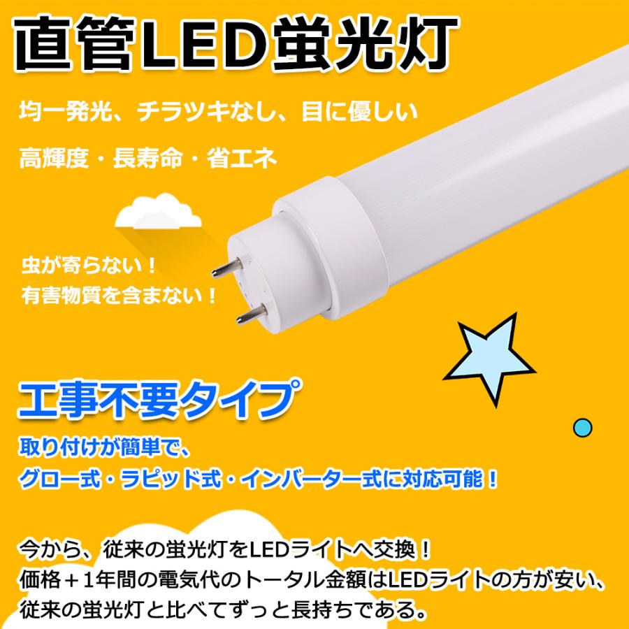直管LED蛍光灯 10W形 330mm 消費電力5W 800lm G13口金 FL10 LED 直管LED蛍光灯 10W形 330mm 消費電力5W 800lm G13口金 FL10 LED