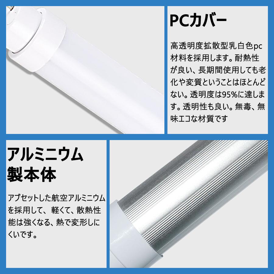 LED蛍光灯 40W形 直管 消費電力20W 3200LM G13 口金回転式 T10 1198mm