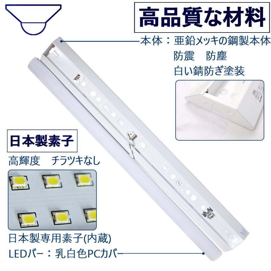 逆富士 照明 蛍光灯照明器具 LED 40w2灯相当 ベース照明 一体型