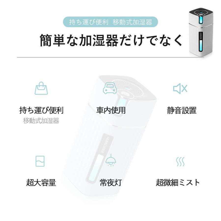 【保証付き】加湿器 卓上 ミニ加湿器 スチーム式 おしゃれ 卓上加湿器 オフィス USB 静音設計 アロマ加湿器 子供部屋 オフィス リビング｜awagras03｜03