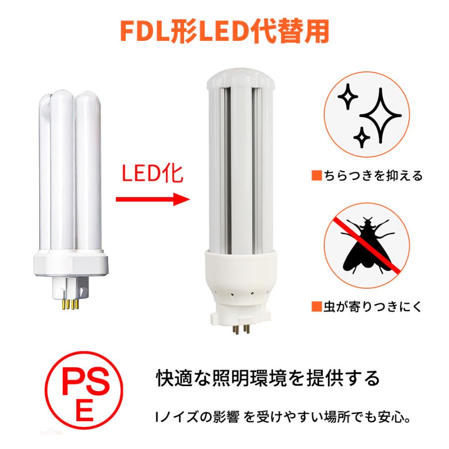 LED FDL9/FDL9EX コンパクト蛍光管 GX10Q1/2/3/4対応口金 FDL形交換LED