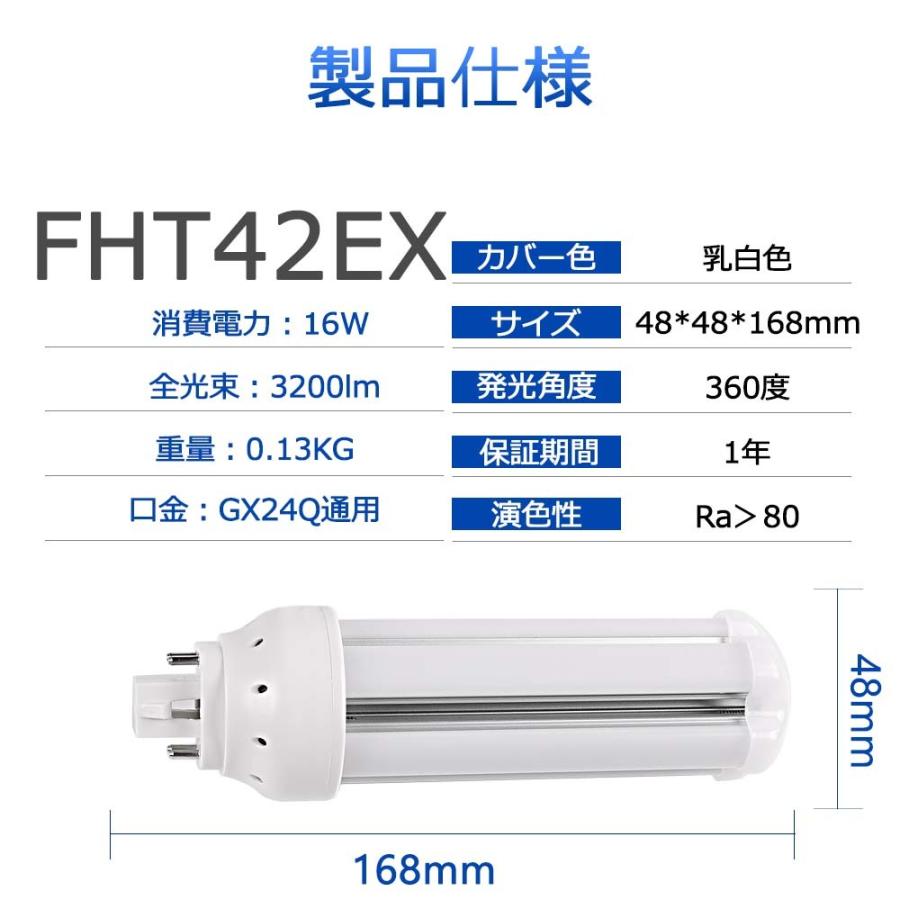 FHT42EX-L/W/N/D FHT42形代替用 LEDコンパクト蛍光灯 led照明器具 LED