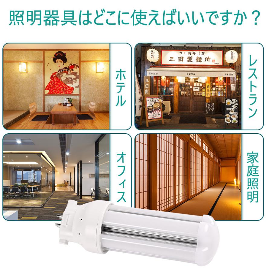 LEDコンパクト蛍光灯 FDL27W形対応 GX10Q 12W 高輝度1920LM 360度発光