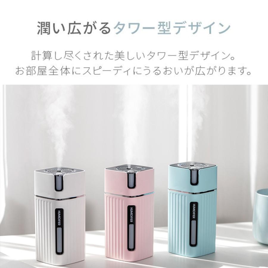 加湿器 超音波 卓上 アロマ対応 バッテリー内蔵 持ち運び 空気清浄機