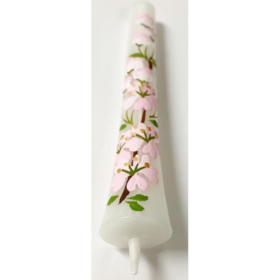 淡路梅薫堂 絵ろうそく4月のお花桜「サクラ」。花ろうそく 花蝋燭 絵
