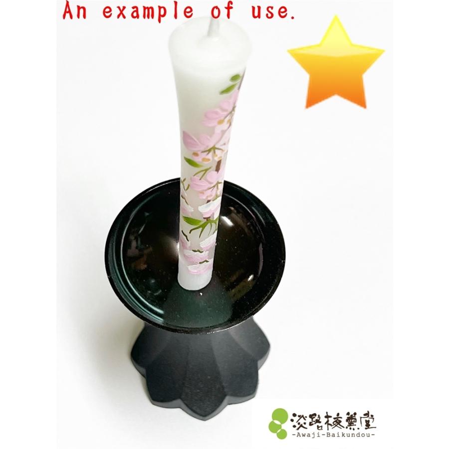 淡路梅薫堂 絵ろうそく4月のお花桜「サクラ」。花ろうそく 花蝋燭 絵