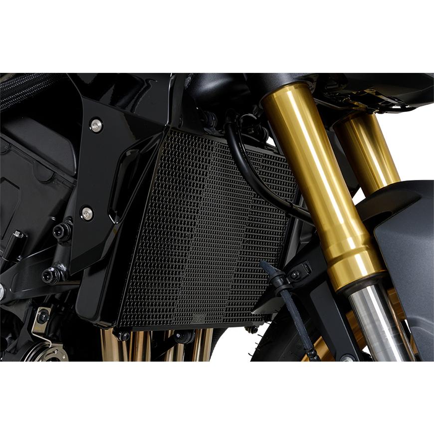 バイク用タンク　黒 メッキ仕上げ MOARIWAKI モリワキ Radiator Core Guard BLACK CB1000F(26