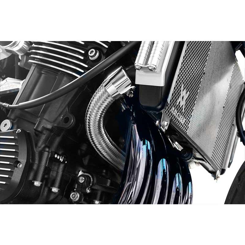 ARCHI Z900RS '21-'24 クローム ステンメッシュラジエター ARCHI Z900RS '21-'24 クローム ステンメッシュラジエター