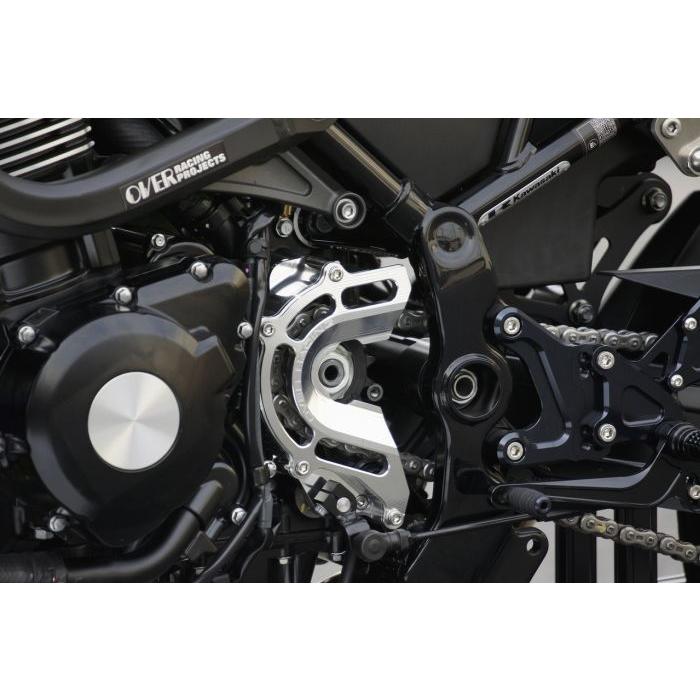 オーバーレーシングカワサキ Z900RSスプロケットカバー ブラック美品 OVER オーバー スプロケットカバー ブラック Z900RS : 淡路二輪
