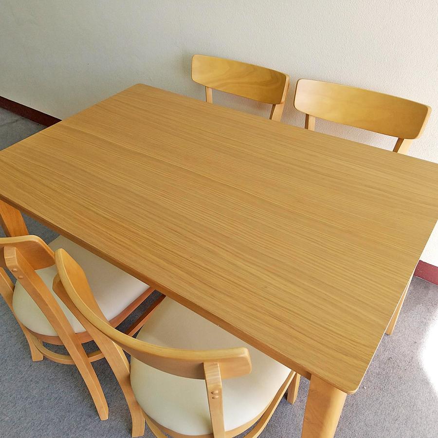 ダイニングテーブルセット 4人用 幅120cm 1点 チェア 4脚 ナチュラル 4人用ダイニングセット [幅120] (斜め脚テーブル+コンパス脚