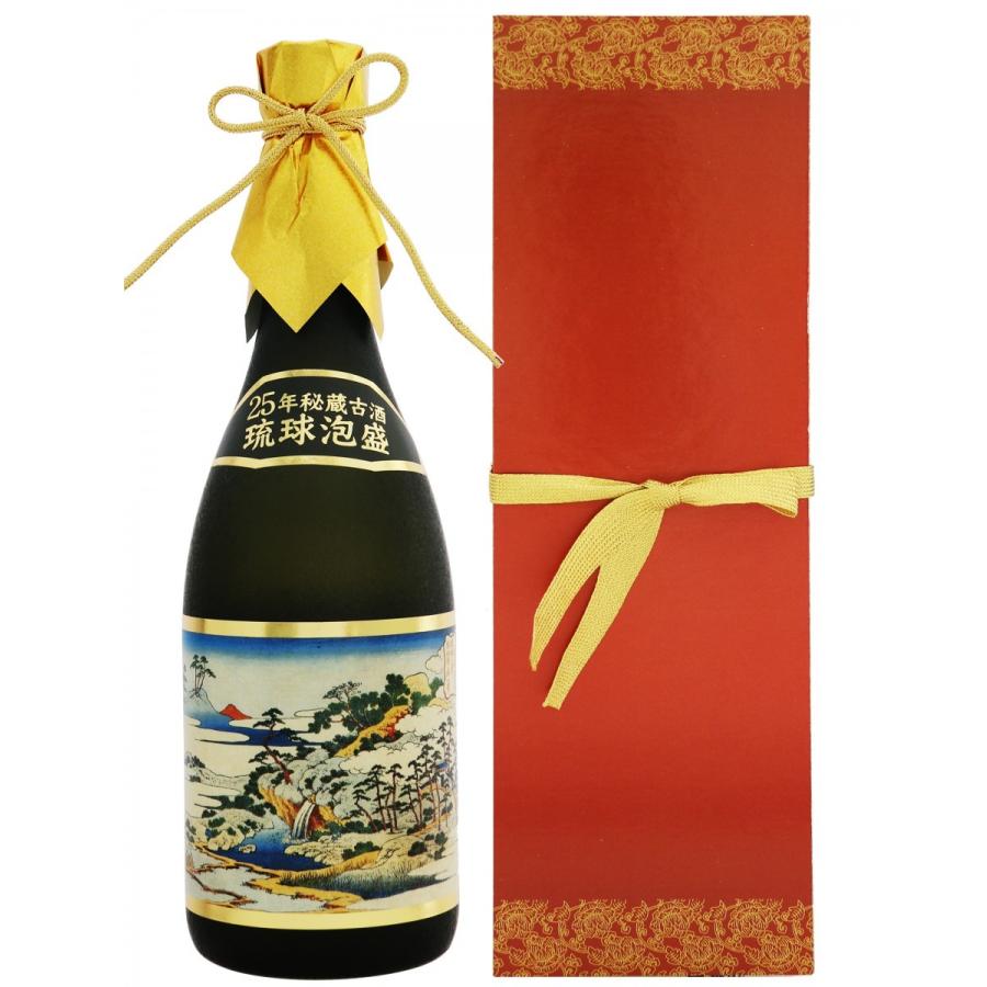 泡盛 古酒 山川酒造 / かねやま 25年 秘蔵古酒 北斎の琉球八景 43度 