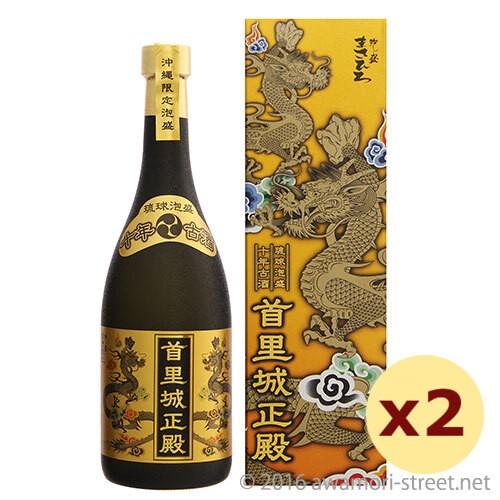 本場泡盛　首里城　熟成10年　古酒40度720ml 瓶熟40余年 泡盛 古酒 まさひろ酒造 / 首里城 正殿 10年古酒 40度,720ml ×2本