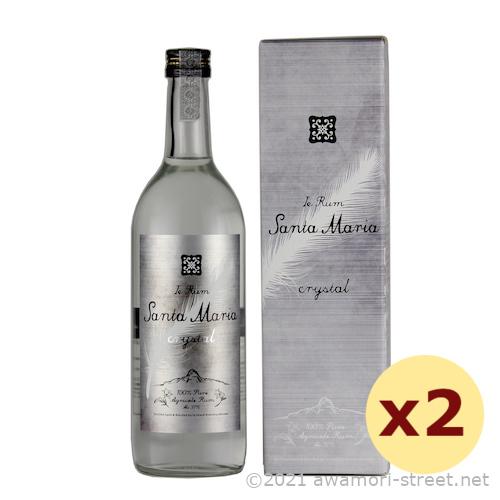 ラム酒 伊江島蒸留所 / イエラム サンタマリア クリスタル 37度,720ml x 2本セット /  贈り物 ギフト お歳暮 お中元 父の日 敬老の日 家呑み 爆買 | ヘリオス酒造