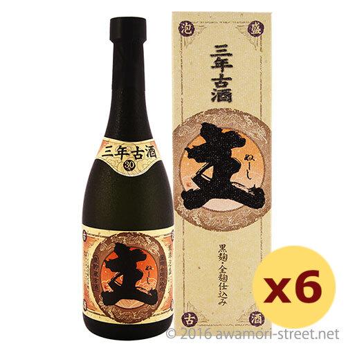 ヘリオス酒造 本場泡盛 主 720ml３０度 泡盛 主 3年古酒 30度,720ml ×6本セット / ヘリオス酒造 贈り物 ギフト