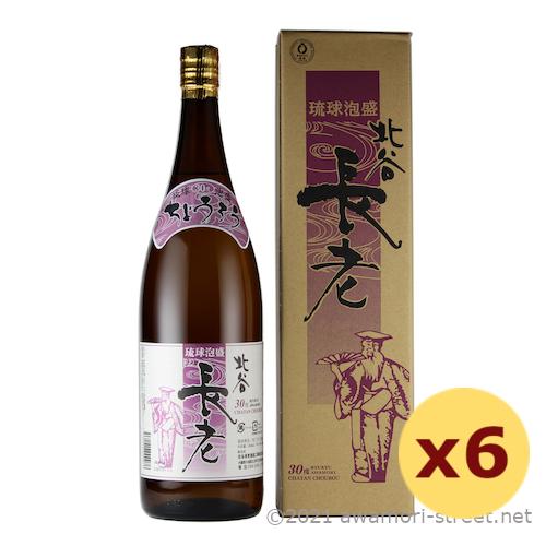 泡盛 北谷長老酒造 / 北谷長老 30度,1800ml x 6本セット 送料