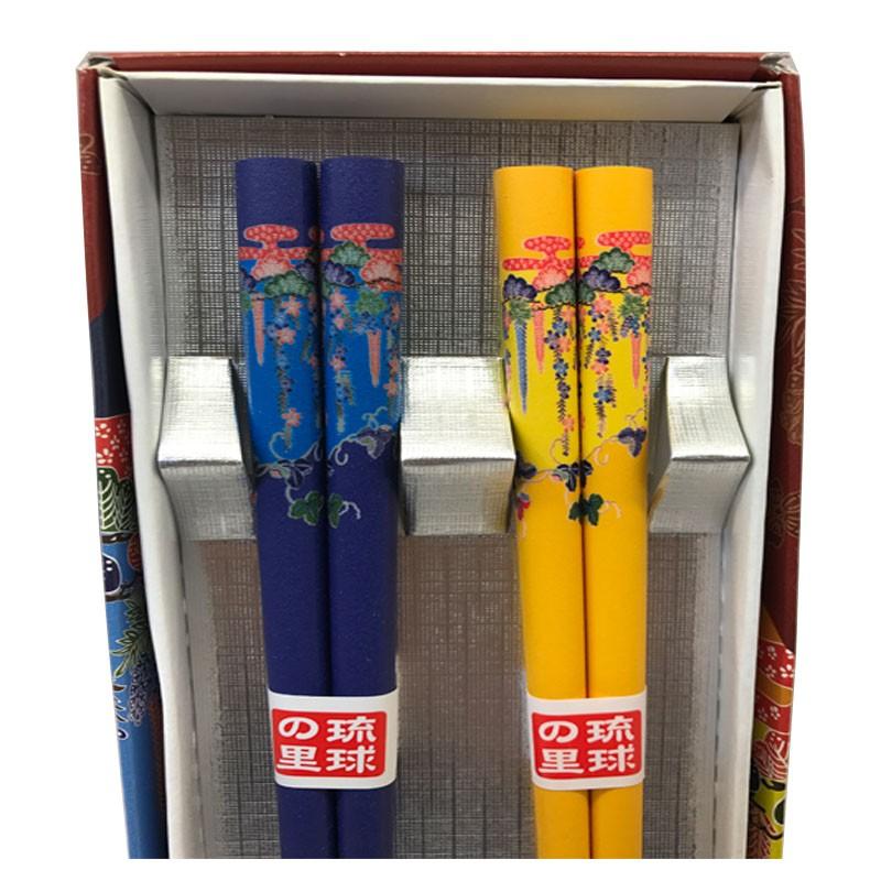 琉球の里 夫婦箸 藤柄 インスタグラム 記念品 沖縄ギフト 沖縄お土産 Gl G030 泡盛地酒横丁 通販 Yahoo ショッピング
