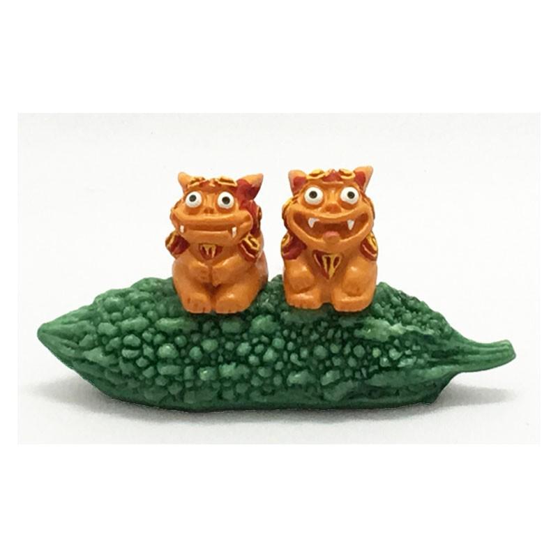 ゴーヤー乗りシーサー 沖縄 シーサー 置物 小物 インテリア 土産 雑貨 民芸品 招福 開運 縁起物 インテリア小物 風水シーサー 風水 シーサー置き方 沖縄シー Si Sa10 泡盛地酒横丁 通販 Yahoo ショッピング