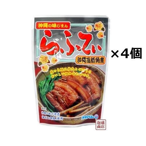 らふてぃ 165g  4袋  オキハム  沖縄そば に最適 オキハム 「簡易梱包」｜awamorisyouten