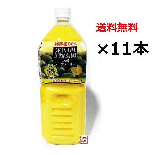 シークヮーサー シークワーサー 原液 2L 11本セット オキハム　青切り