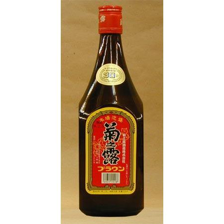 泡盛 菊之露ブラウン 30度4合瓶（720ml） : 南西酒販 ヤフー店 - 通販