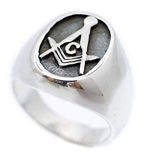 リアルサープラス シルバーワン シルバー925 フリーメイソン リング メンズ Y3 シンプル 21号 格安人気 n Go Th