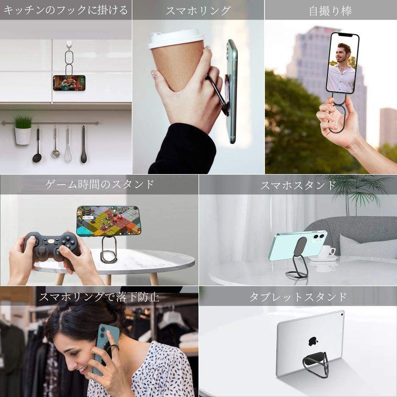 超歓迎された スマホリング Dalugo 携帯リング 薄型 スマホスタンド機能 スマートフォン用ホールドリング 縦横180 360 回転 折り畳み式 フィ ホールドリング Www We Job Com