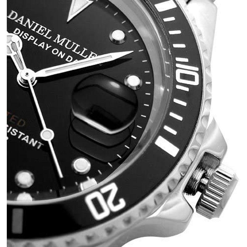 最高級のスーパー Muller ダニエル ミューラーdaniel 腕時計 ブラック Dm 18bk ダイバーズウォッチ 10気圧防水 オールステンレス 腕時計 Iceenergy Nl