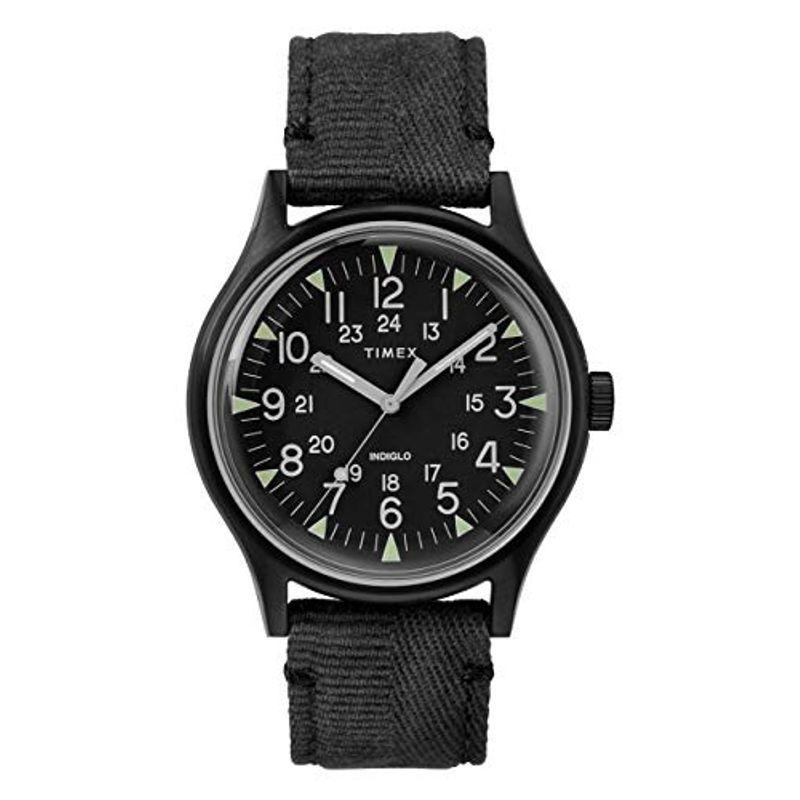 タイメックス TIMEX 腕時計 MK1 ステンレススチール ファブリック 時計ケース付き (TW2R68200（ブラック）)