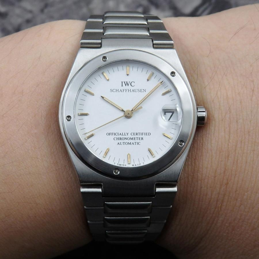 <くん様専門>IWC インヂュニア　自動巻き　ホワイト　美品 中古)IWC インターナショナルウォッチカンパニー インヂュニア
