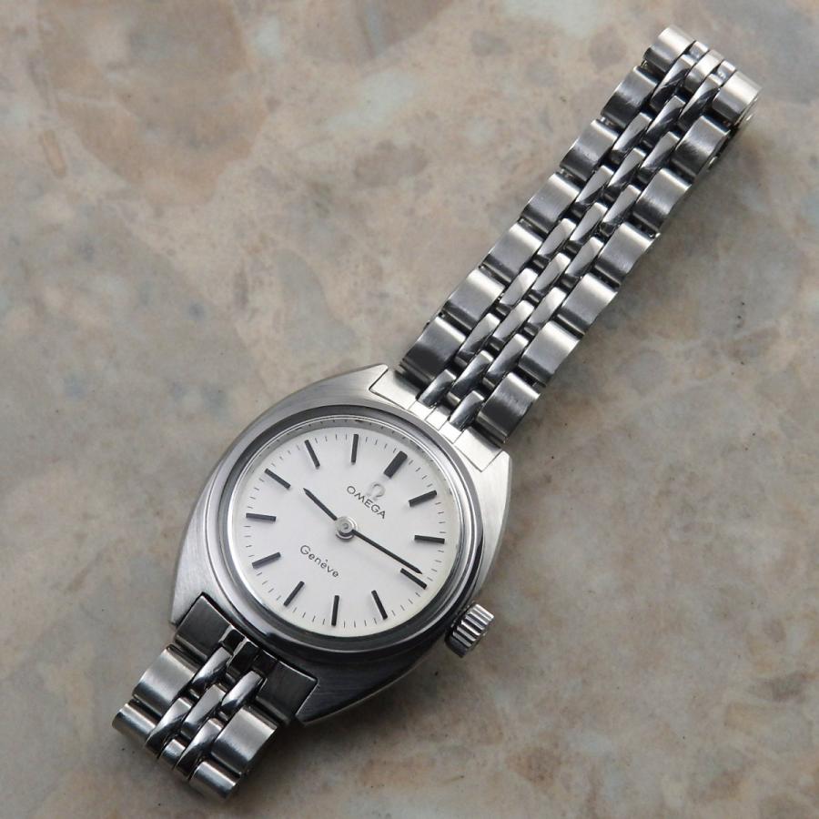 希少なエレファントレザー】オメガ、ジュネーブ、レディース、手