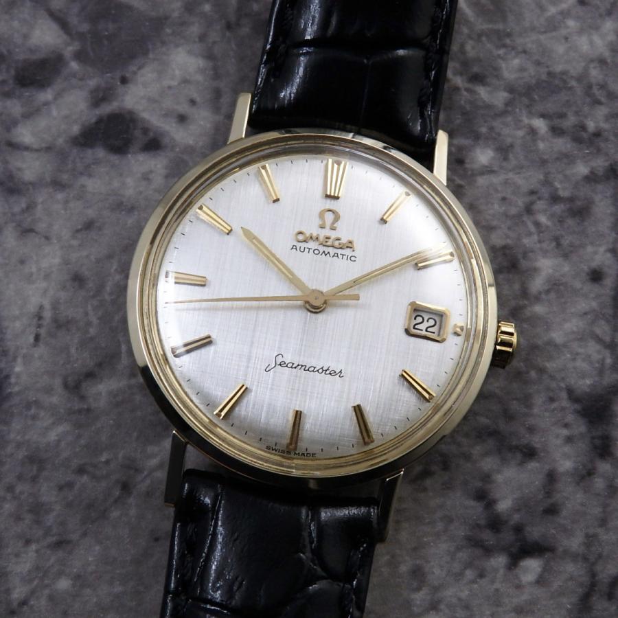 オメガ シーマスター アンティーク 金無垢 1962年自動巻 メンズ OMEGA