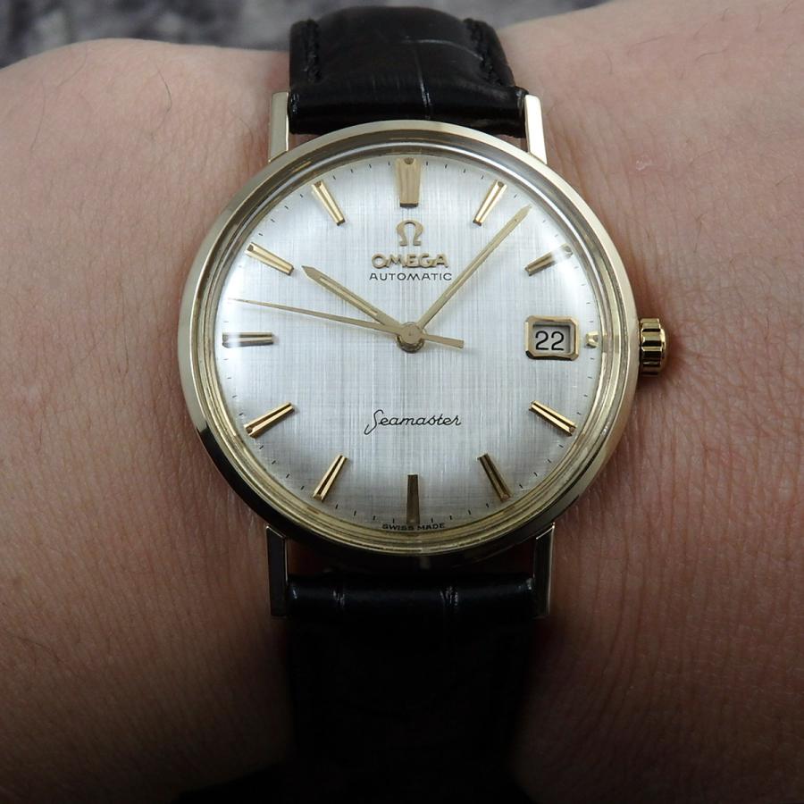SEAMASTER オメガ シーマスター アンティーク 金無垢 1962年自動 SEAMASTER オメガ シーマスター アンティーク 金無垢 1962年自動