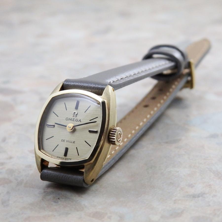 【アンティーク】OMEGA オメガ デビル ゴールドカラー クッション型ケース アンティーク】OMEGA オメガ デビル ゴールドカラー クッション