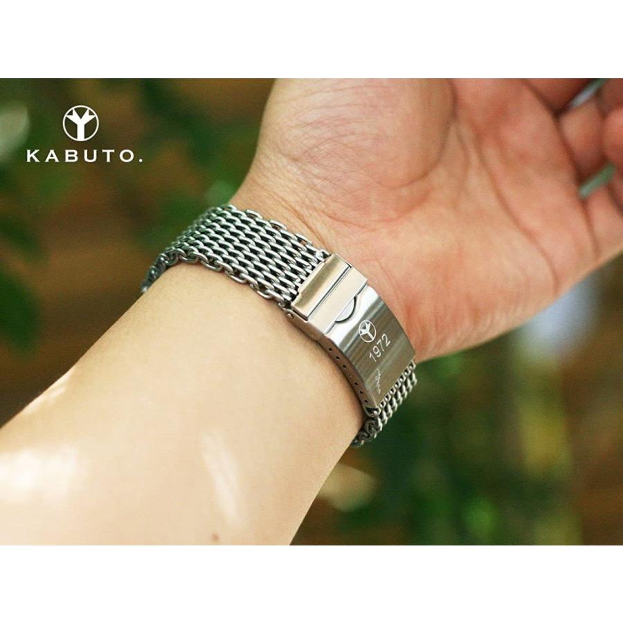 タイコノート シャークメッシュブレスレット 20mm 20mm MiLTAT テーパード シャークメッシュバンド ステンレススチール