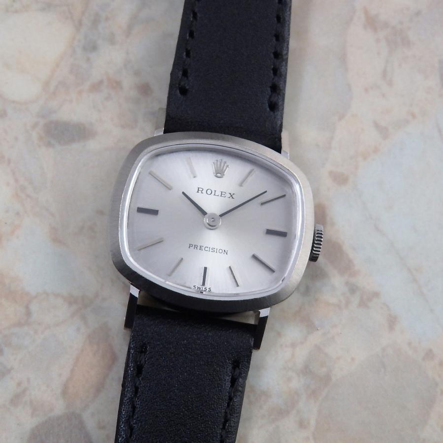 ROLEX ロレックス レディース アンティーク時計 スクエア 18K WG 