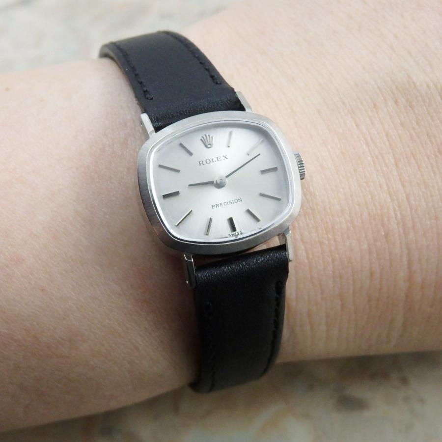 ROLEX ロレックス レディース アンティーク時計 スクエア 18K WG 