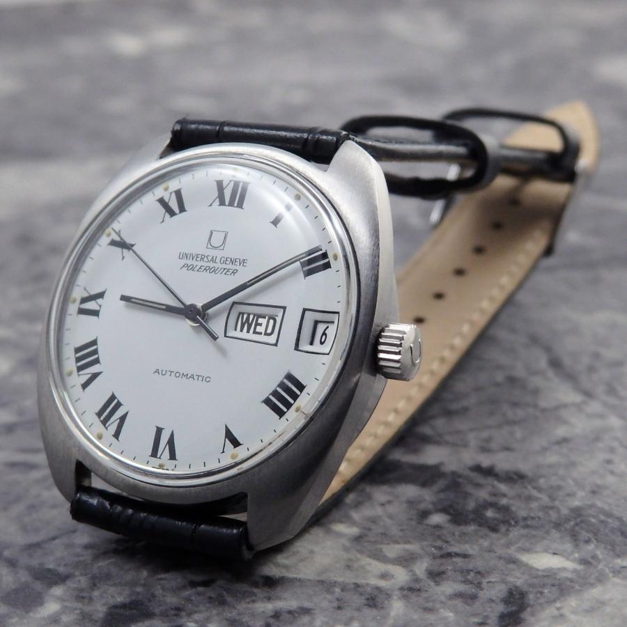 ユニバーサル ジュネーブ ポールルーター ホワイトローマ 1969年