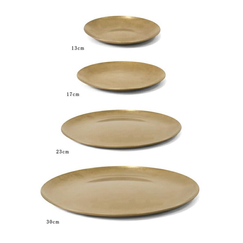 ステンレス ラウンドプレート 4サイズ in bloom インブルーム ゴールド