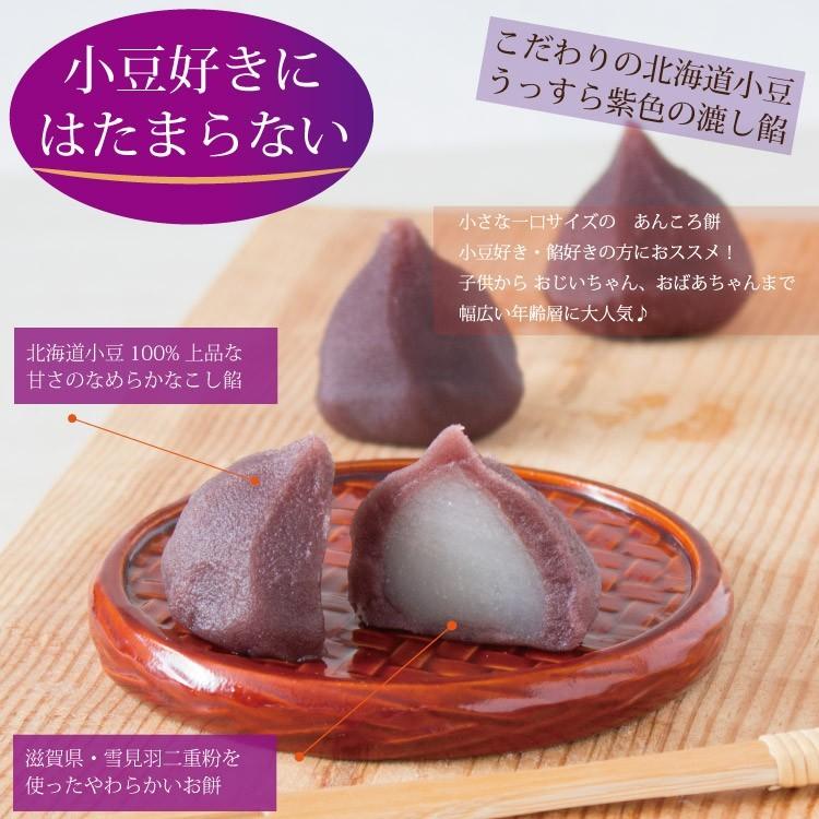 一口 あんころ餅 やわらかい もち菓子 漉し餡包み プチギフト 御