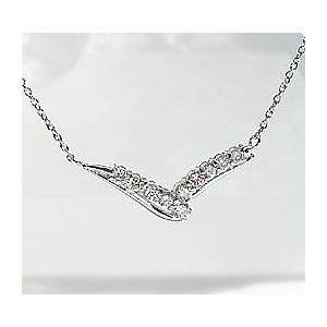 テンダイヤモンド ネックレス 0.3ctUP pt900 プラチナ　ben0037