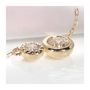 K18YG ゴールド ダイヤモンド ダイヤ ネックレス ペンダント