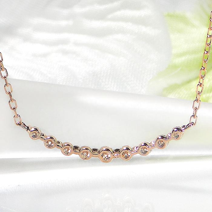 リニューアル K18 YG WG PG ゴールド ダイヤモンド ダイヤ ネックレス