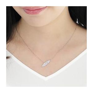 pt900 プラチナ ダイヤモンド ダイヤ ネックレス ペンダント リーフ  