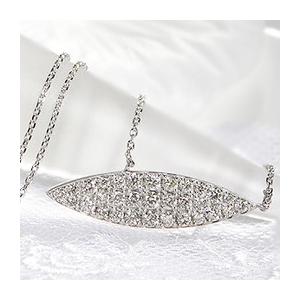 pt900 プラチナ ダイヤモンド ダイヤ ネックレス ペンダント リーフ  