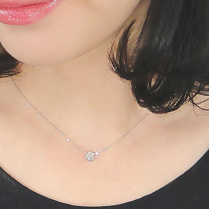 pt900 プラチナ ダイヤモンド ダイヤ ネックレス ペンダント 花